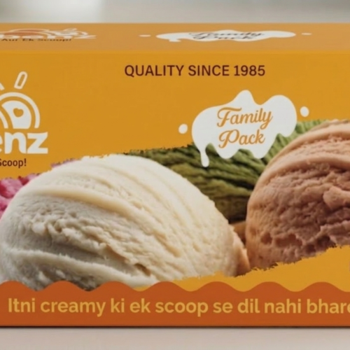 Rubenz Vanilla Choco Chips Ice Cream